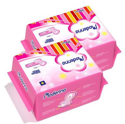 Protections féminines de nuit d'utilisation de coton mou naturel biodégradable menstruel de serviette hygiénique