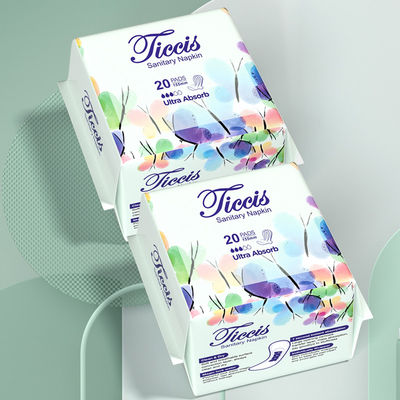 Un bon prix. Ultra épais Super absorbant jetable serviettes hygiéniques 3-D Protecteur contre les fuites Blue chip Hygiène féminine Journée d'utilisation serviettes hygiéniques en ligne