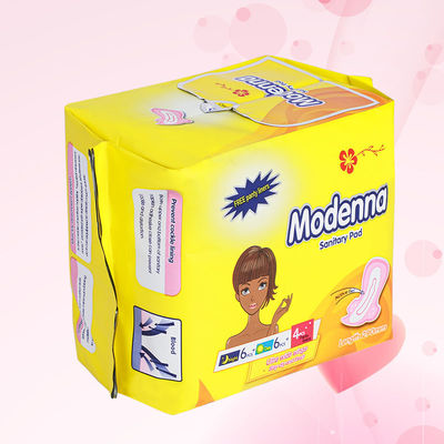 Un bon prix. Super épais 6+6+4 serviettes hygiéniques pour une utilisation nocturne longue Chine fournisseur Nom de marque Servette hygiénique avec aile en ligne