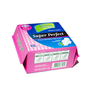 Un bon prix. Des serviettes hygiéniques jetables sans parfum et avec des ailes en ligne
