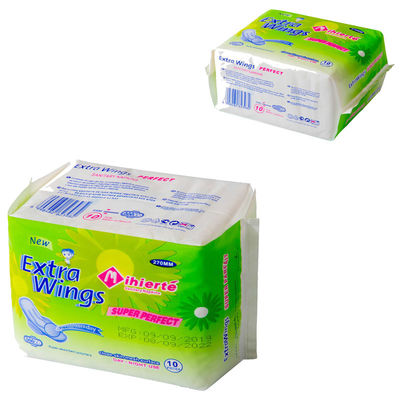 Un bon prix. Serviettes sanitaires à ailes par coton de la serviette hygiénique ultra légèrement 285mm d'utilisation de nuit d'hygiène en ligne