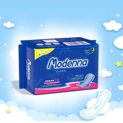 Un bon prix. Serviettes biodégradables ultra minces femelles de serviette hygiénique de coton organique pendant des périodes en ligne
