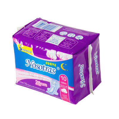 Un bon prix. Vente en gros de marque privée Ultra doux Utilisation quotidienne 245 mm Des serviettes jetables pour femmes Des serviettes jetables à bas prix en coton en ligne