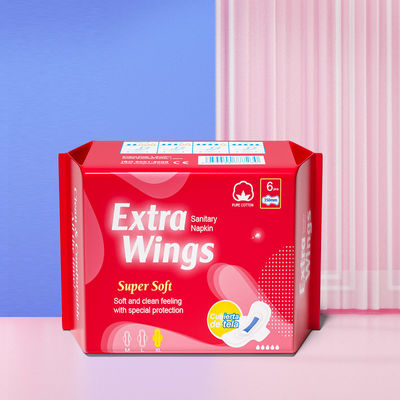 Un bon prix. Produits d'hygiène féminine Femmes coton biologique extra long coussinets menstruels 350 mm serviettes hygiéniques de nuit en ligne