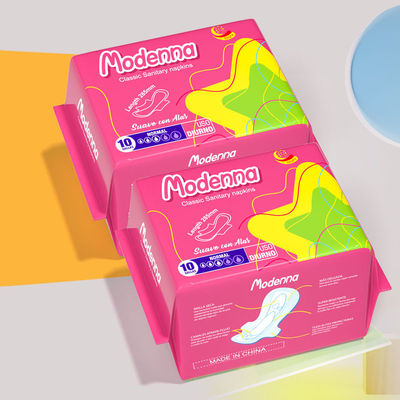Un bon prix. OEM coton à haute absorption doux confortable serviette hygiénique jetable et coussinets d'absorption de sang pour filles en ligne