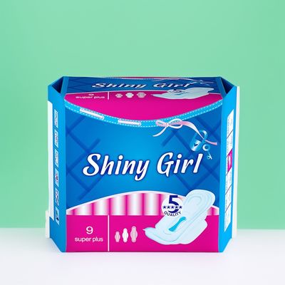 Un bon prix. 285mm Femmes ailées serviette hygiénique Excellente absorbance Souples coussinets non tissés pour le confort en ligne