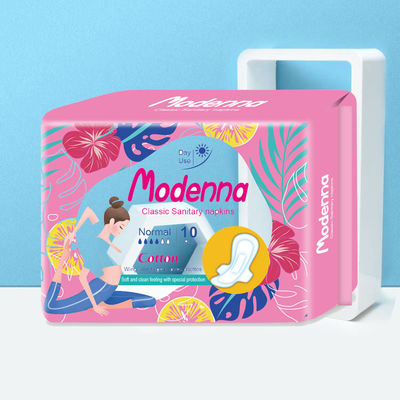 OEM 290mm Hygiène Biodégradable serviette hygiénique en coton