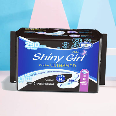 Un bon prix. Temps de jour et de nuit Femmes serviettes hygiéniques Surface en coton jetable personnalisée en ligne
