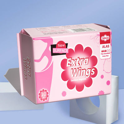 Un bon prix. Produits d'hygiène à usage unique 290 mm serviette hygiénique femme serviette menstruelle avec ailes en ligne