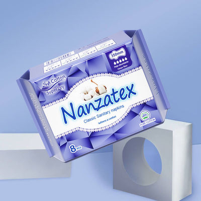 Un bon prix. Femme serviettes hygiéniques avec super absorber la surface de coton pur OEM femme fabricant de coussinets hygiéniques en ligne
